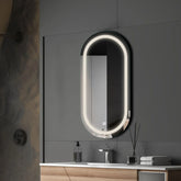 LED Spiegel Oval | Touch-Schalter | Neutralweißes Licht - Reyze Seria Salono Model 1